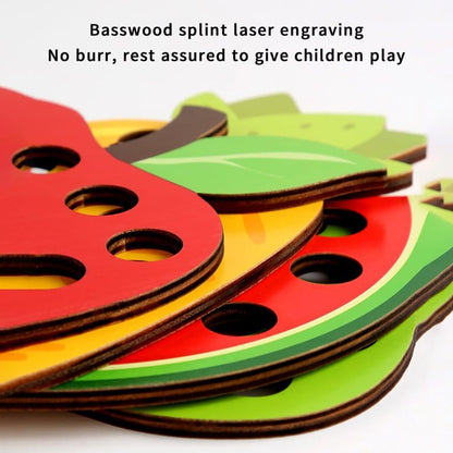 4 in 1 Wooden Fruits Threading Kit - 242