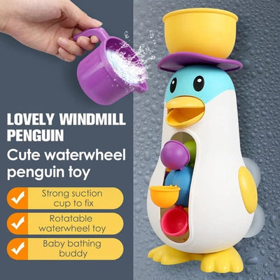 Fun Waterwheel Penguin Bath Toy - 010