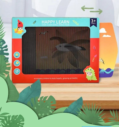 3D Magic Screen Animals Learning Flashcards - 16 Cards