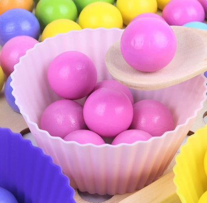 2 in 1 Montessori Beaded Memory Wooden Game - 180