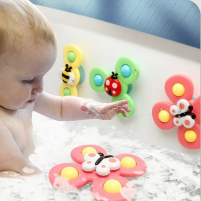 Suction Cup Activity Spinner Toy 3 pieces - 329