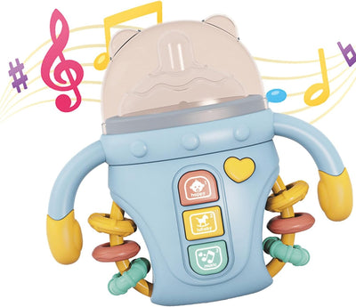 Bouteille de confort mignonne Lumière et musique Jouet sensoriel pour bébé - 802