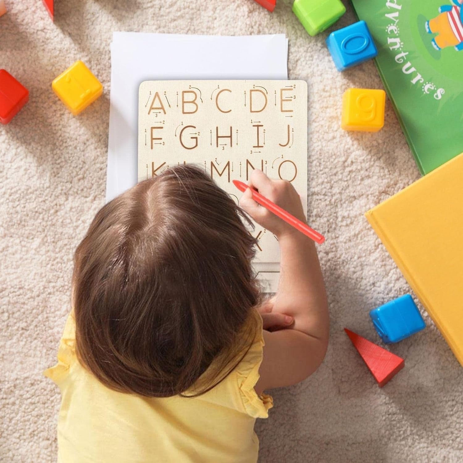 Montessori Double-Sided Alphabet Tracing Board - 324