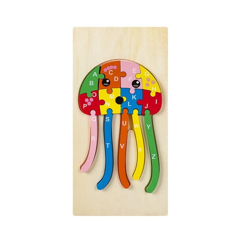 Puzzle en bois Alphabet apprentissage aléatoire - 191