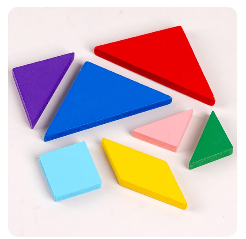 3 in 1 Brainteaser Tangram Puzzle Board - 740