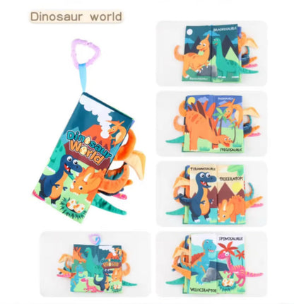 4-in-1 Animal Tails Soft Baby Books - Sensory Cloth Books for Early Learning
