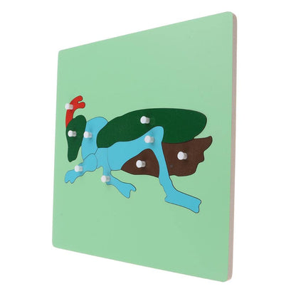 Montessori Wooden Animals Jigsaw Puzzle Panel Kids Baby Toys Ant | 1 Set Wooden Puzzle Toy