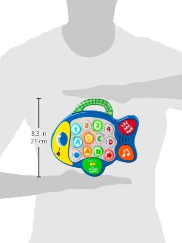 Jouet de poisson interactif Fidtoy avec lumières, musique et modes d'apprentissage