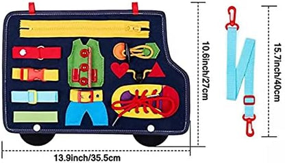 Educational Bag, Button, Zipper, Zipper, Lace, Bowknot, Busy Board, Nursing, Nursing, Montessori (Bass)