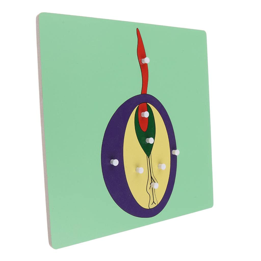 Montessori Wooden Animals Jigsaw Puzzle Panel Kids Baby Toys Germinant Seed | Educational | Other Educational Toys