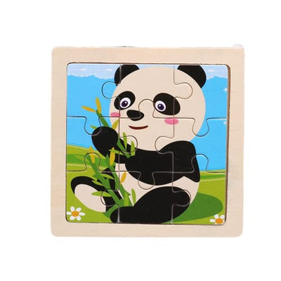 Lot of 10 Wooden Puzzles for Children