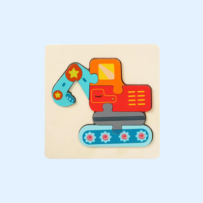 Fidtoy Shape & Learn Wooden Puzzle for Toddlers Montessori Early Learning