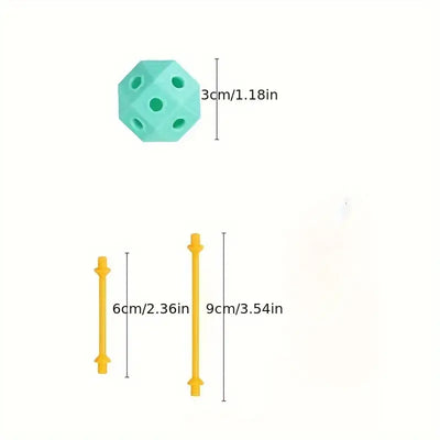 Connect Beads™ - Flexibele PVC kralen - 3D Geometrische bouwblokken