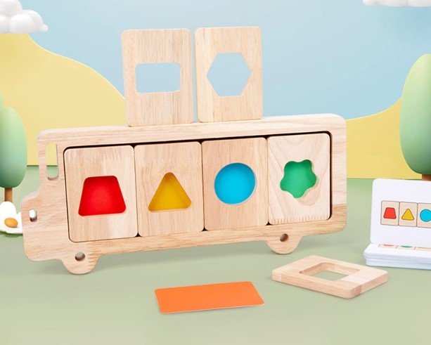 Early Education Geometry Three-dimensional Puzzle Baby Color Cognition