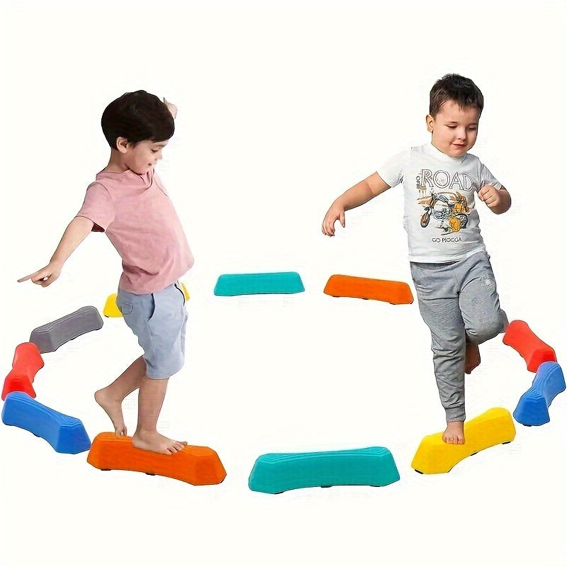 Fidtoy Juego de Equilibrio de Piedras de Río Coloridas para Habilidades Motrices Finas y Coordinación en Niños Pequeños