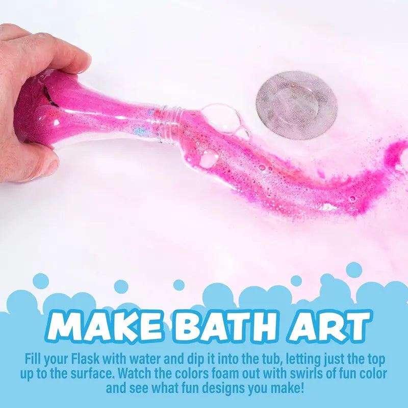 FizzLab™ Erupting Bath Potions - Color-Changing, Foaming Volcano Bath Bombs That Make Bath Time Magical