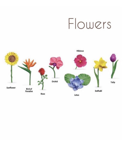 Montessori PVC FLOWERS Toy Set of 8