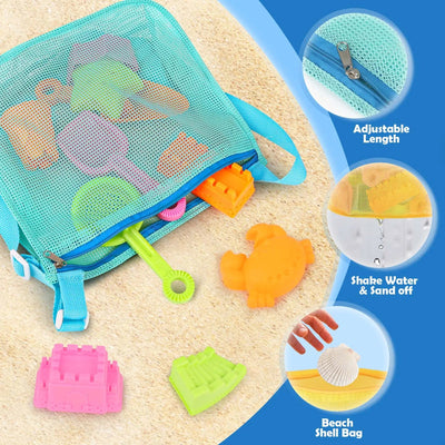 Ensemble de 30 jouets de plage pliables pour enfants de 3 à 10 ans