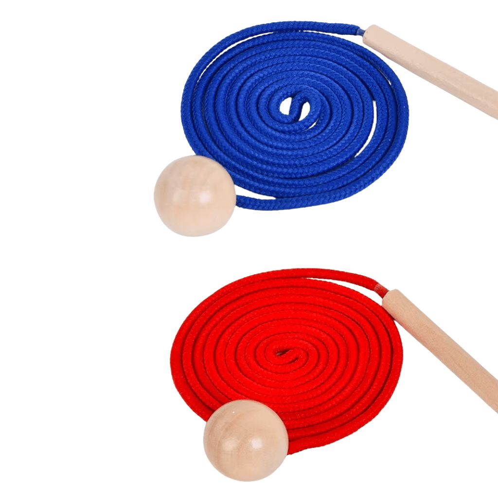 Set de Enhebrado Patito y Elefante de Madera