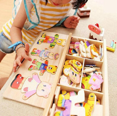 Jeu d'habillage d'ours Montessori