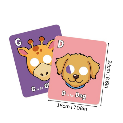 Animal Alphabet Flash Cards – Montessori Learning Letters & Educational Toy for Kids