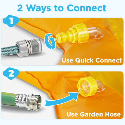 Pool Wave Toddler Splash Pad, Inflatable Water Sprinkler Play Mat