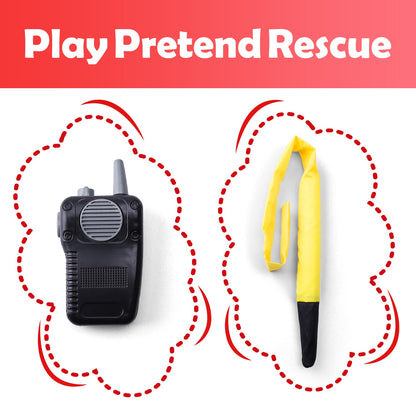 Kids Fireman Dress Up Set Pretend Role Play Firefighter