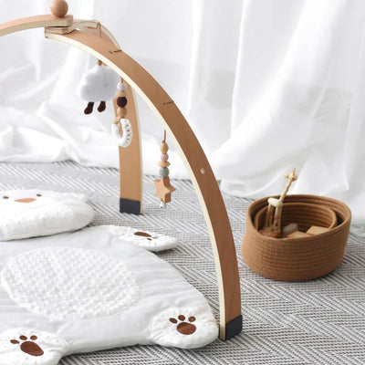 Portique d'éveil en bois Jouets Montessori