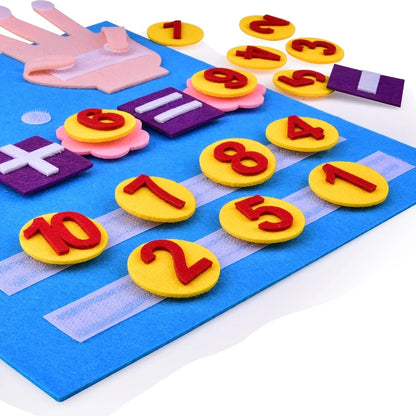 Kid Educational Felt Finger Numbers Math Toy