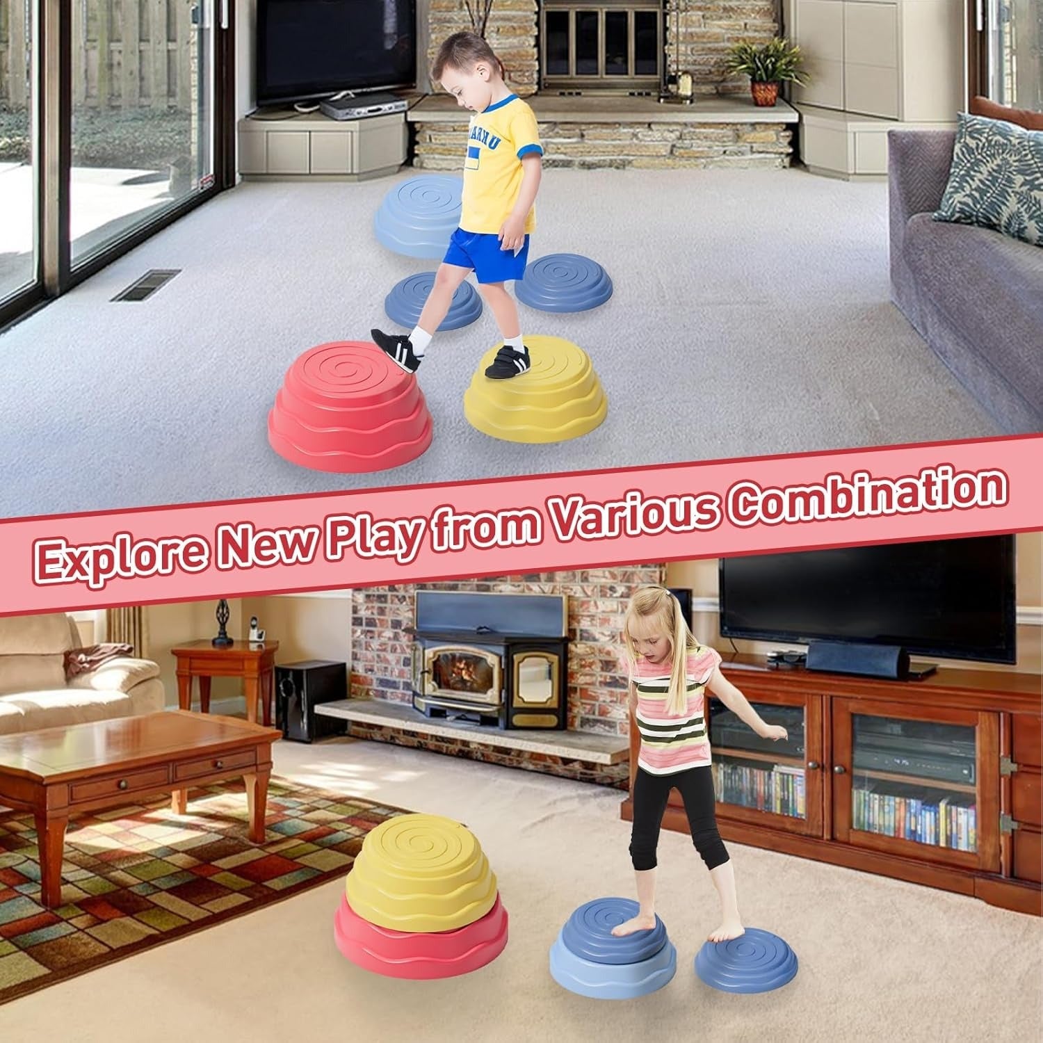 Without Box Stepping Stones for Kids - 5 pieces