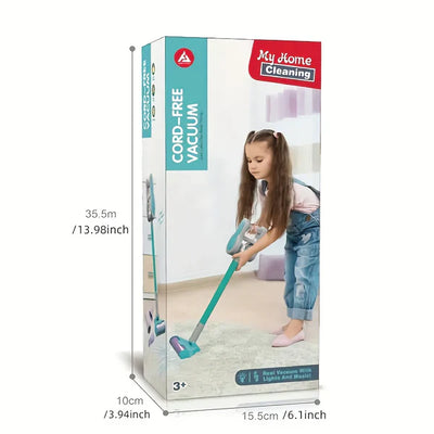 Aspirateur électronique 4 en 1 bleu pour jeu d'imitation petit aide - 644