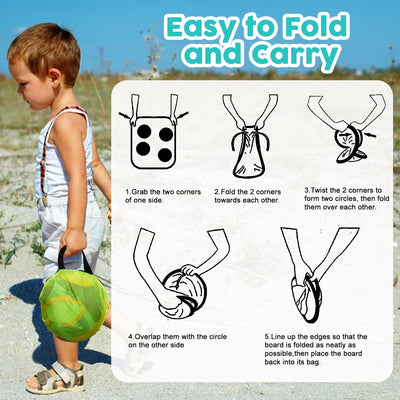 Fidtoy Ocean Bean Bag Toss Game 2 in 1 Outdoor Kids Game