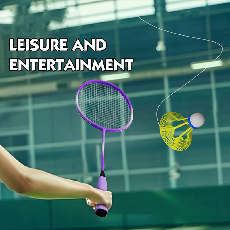 Badminton Rebound Racket Training Gear with Remote - 531