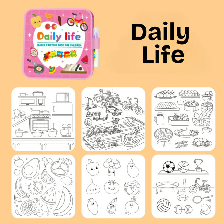 Montessori Water Coloring Book V2