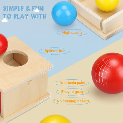 Fidto Object Permanence Box Toy for Babies 6+ Months