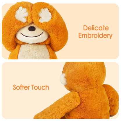 Baby Monkey Stuffed Animals, Infant Soft Hide and Seek Plush Toy, Easter Basket Gifts