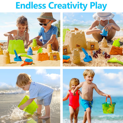 Fidtoy Knight Castle Beach Bucket Toy Set for Kids