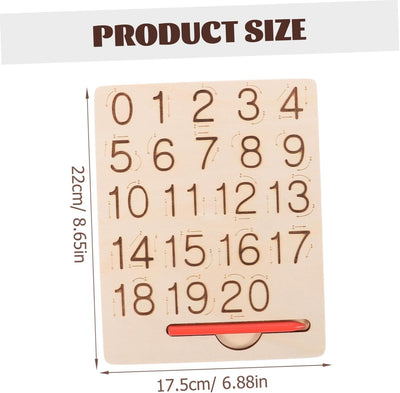 Montessori Double-Sided Number and Shapes Tracing Board - 324