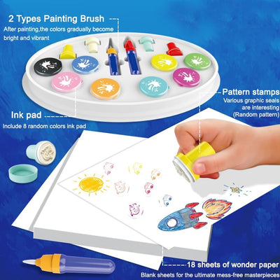 Mess Free Magic Light Brush Painting Station Art Kit - 001