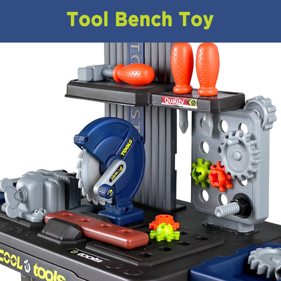 Fidtoy Kids Juego de Banco de Herramientas de Juguete de Construcción para Niños