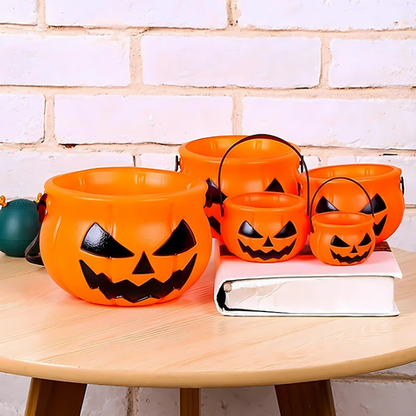 Halloween Pumpkin Basket – Trick or Treat Candy Bucket for Kids