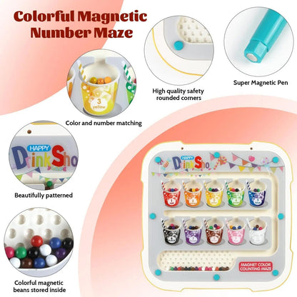 2in1 Magnetic Bead and Color Matching Drawing Board - 134