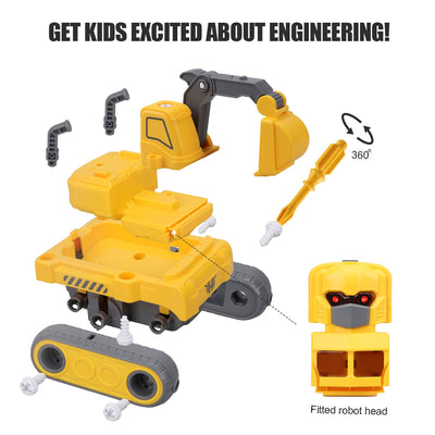 Fidtoy Robot de Construction à Démonter Camion Jouet pour Enfants 3 ans et plus