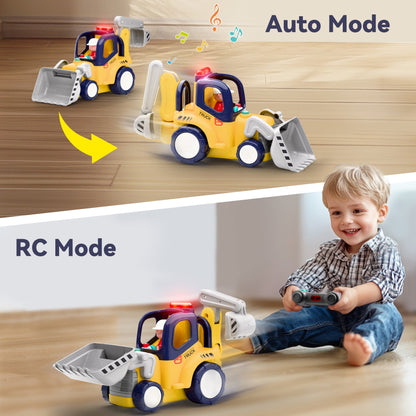 Remote Control Construction Truck Toy