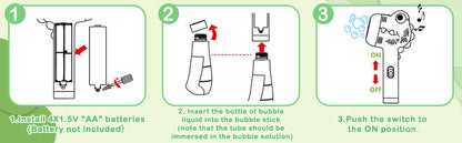 Green Crocodile Bubble Machine Portable Bubble Maker Toy Gift with Light & Music