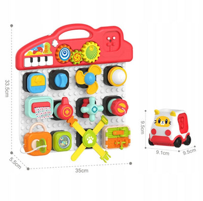 Multifunctional Early Education Busy Learning Activity Blocks Board - without Box