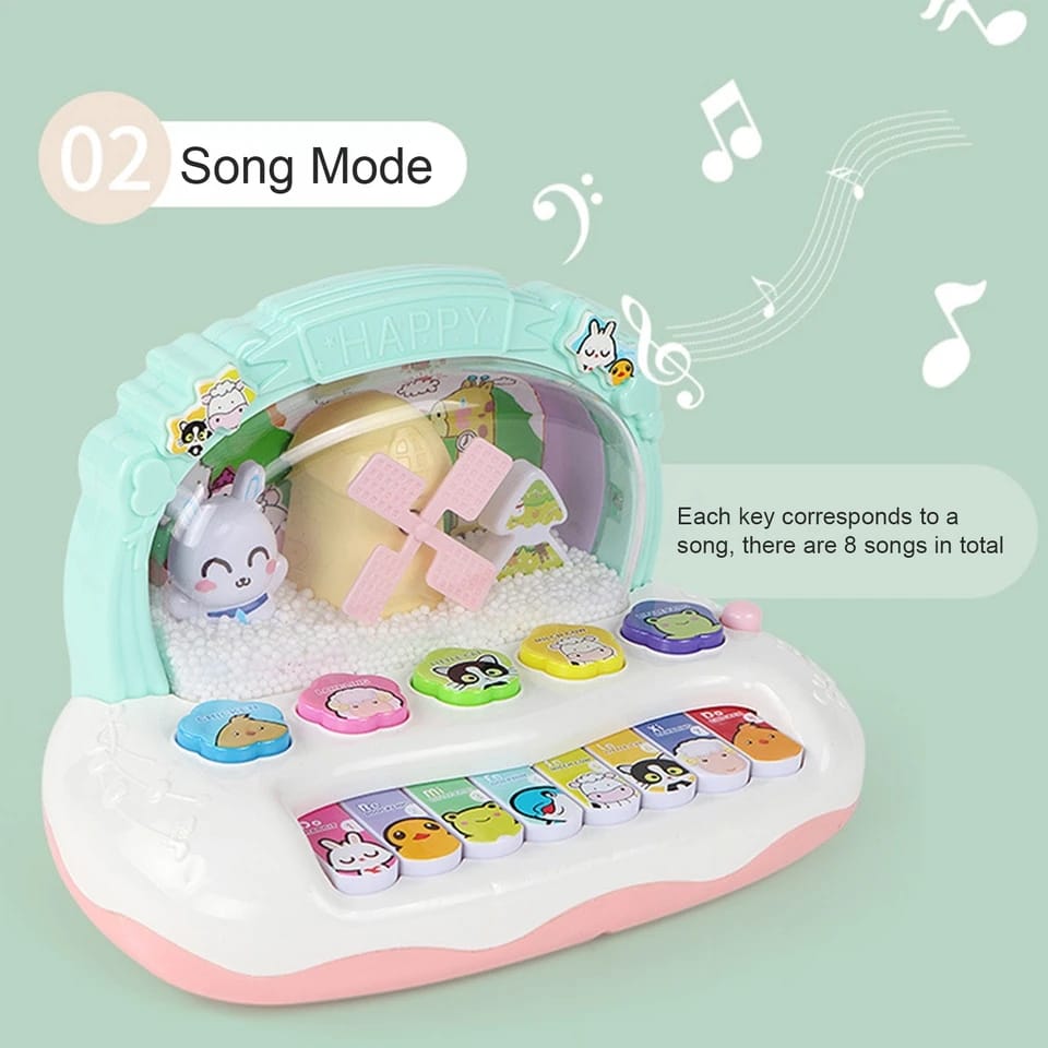 Kit de Piano de Animales de Nieve Brillante para Bebé - 349
