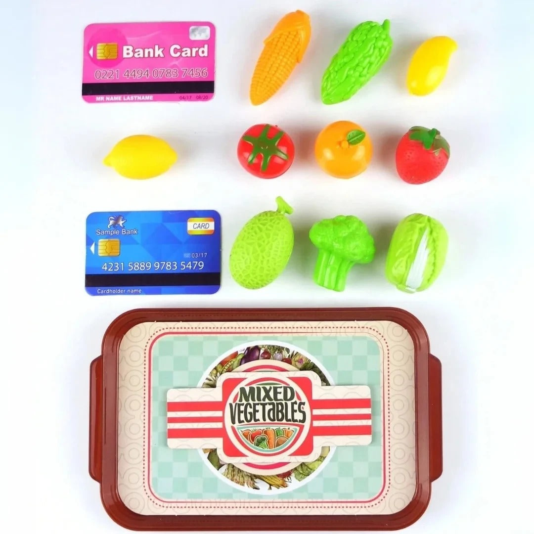 Supermarket Cash Register Pretend Play Kit - 221