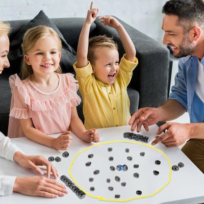 2in1 Magnetic Effect Chess Stone Family Board Game