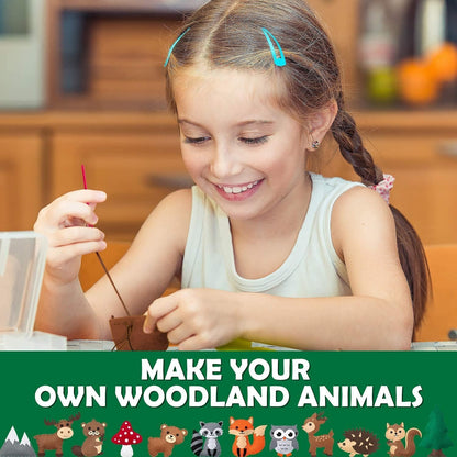 Wood Animals Sewing Craft Kit for Kids